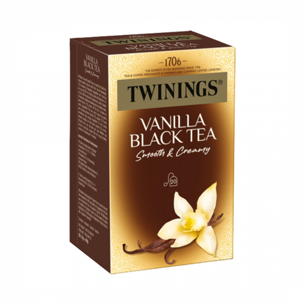 Twinings Vanilla, Schwarztee, Teebeutel im Kuvert, 40g